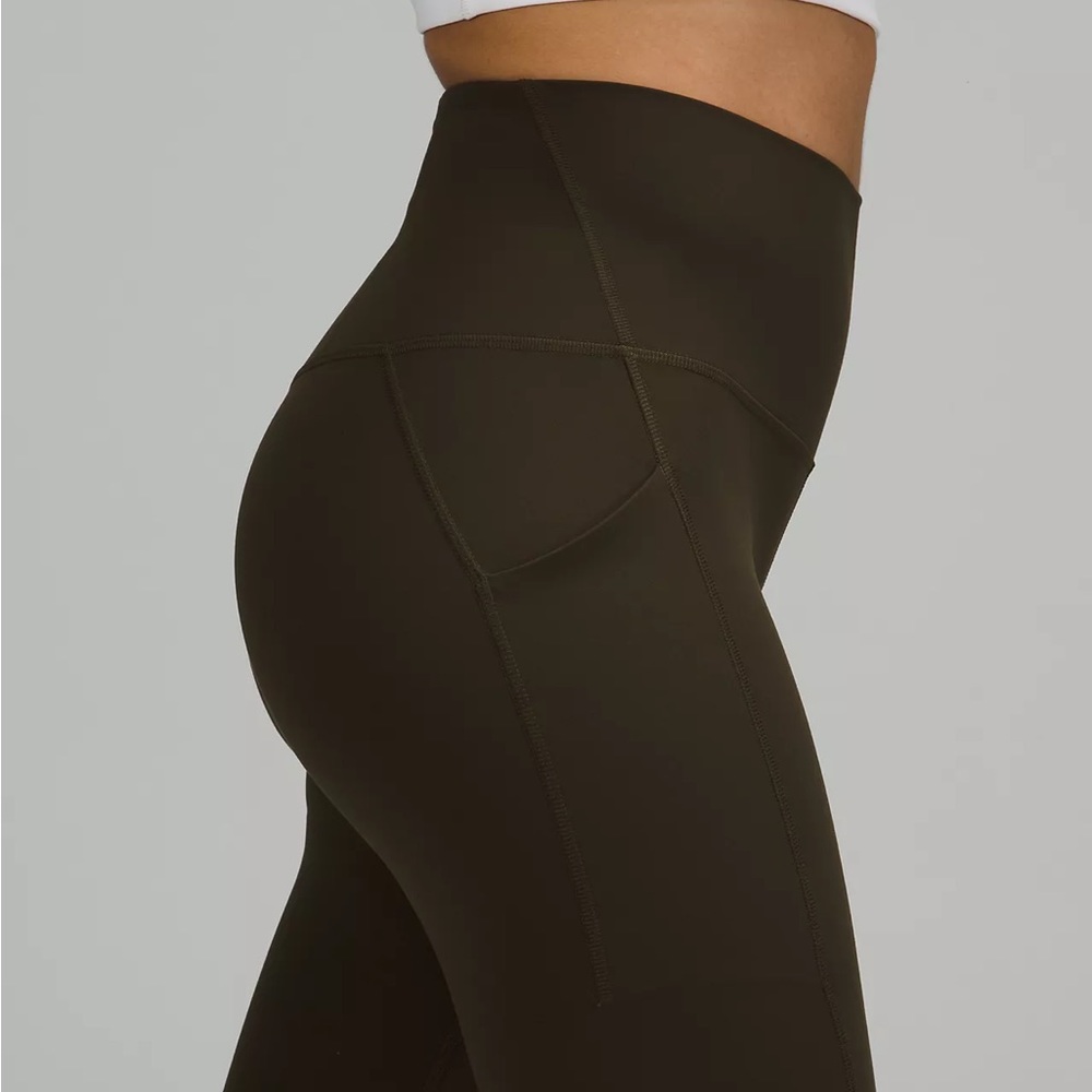 Lululemon Fast and Free Brushed Fabric High-Rise Tight 28"